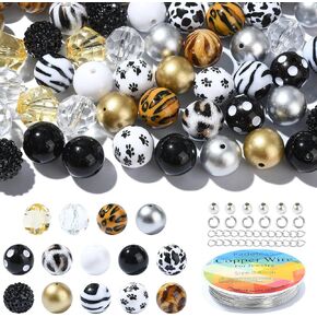 Kitbeads 20pcs 20 أنماط اشرب الخرز البؤري - DIY مجوهرات صنع أقلام مفاتيح - فقاعة شاي القهوة كوب شاي شاي - حبات سحر السيليكون الملونة