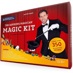 Magic Kit - Easy Magic Tricks for Children - تعلم أكثر من 350 حيلًا مذهلة مع هذه المجموعة السحرية - مثالية للمبتدئين والأطفال من جميع الأعمار!