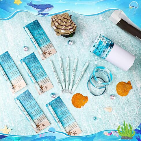 10 Sets Starfish Story Gifts You Make a Difference Ballpoint Pens Motivational Cards Silicone Wristbands Bracelets Thank You Gift for Employee Coworker Volunteer Team Staff in Saudi Arabia