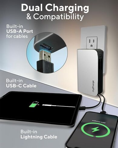MyRarge Portable Charger مع Wall Plug-10050mAh Charging Fast-Power Bank for iPhone و Samsung و Android وأكثر in Saudi Arabia