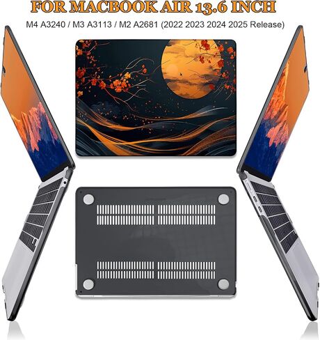 for MacBook Air 13.6 inch Case M4 2025 2024 2023 2022 Release A3113 A2681 A3240 Cover, Anti-Scratch Printed Pattern Plastic Hard Shell Case for Mac M3 M2 Air 13-inch, Autumn Mountains in Kuwait