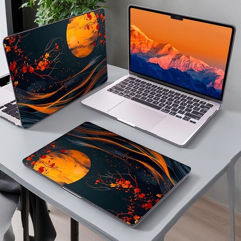 for MacBook Air 13.6 inch Case M4 2025 2024 2023 2022 Release A3113 A2681 A3240 Cover, Anti-Scratch Printed Pattern Plastic Hard Shell Case for Mac M3 M2 Air 13-inch, Autumn Mountains in Kuwait