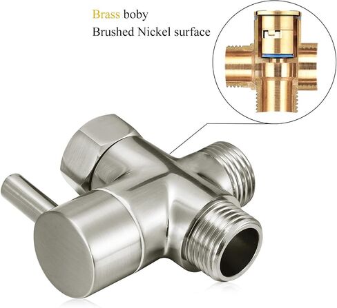 Solid Brass 3-way G1/2 Shower Diverter in Saudi Arabia