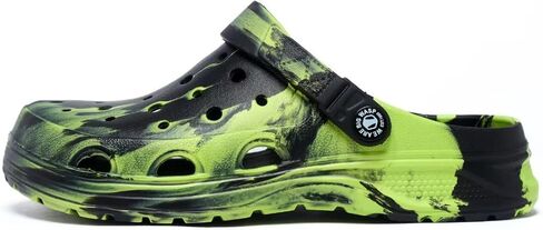 أطفال بنين والبنات قباقيب سوداء مموهة للأطفال أحذية الشاطئ الكلاسيكية رخامية التعادل صبغ تسد طفل صغير in Kuwait