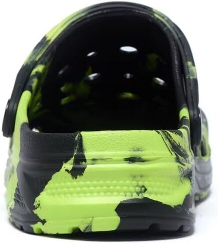 أطفال بنين والبنات قباقيب سوداء مموهة للأطفال أحذية الشاطئ الكلاسيكية رخامية التعادل صبغ تسد طفل صغير in Kuwait