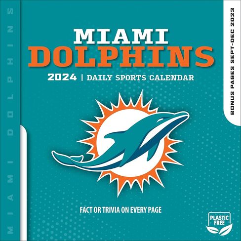 TURNER SPORTS Miami Dolphins 2025 Box Calendar (25998053046) in Kuwait