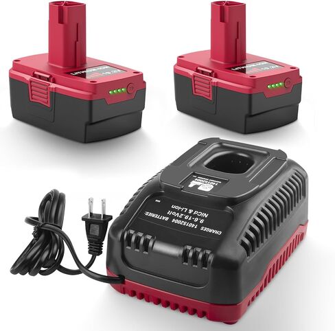 11098 19.2V 6Ah Replacement 140152004 Lithium & NiCd Battery Charger Combo Compatible with Craftsman 315.CH2030, 315.CH2021, 315.PP2011, 1425301, 130279005, 1323903, 11375, 11376 in Kuwait