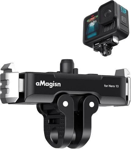 Magnetic Quick Release Mount Compatible with GoPro Hero 13 Black,Metal Latch Mount Camera Adapter Accessories for Go Pro 13 (Plastic) in Kuwait