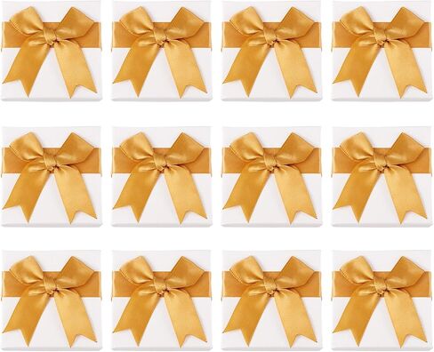 12pcs Small Gift Boxes Small Jewelry Box 3x3x1.6 Inch Jewelry Gift Boxes Bulk Square Small Jewelry Gift Box with Bowknot for Necklace Ring Earring Bracelet (Pink-Pink Bow) in Saudi Arabia