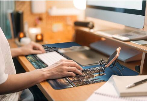 The Skyline of New York City Desk Mouse Pad Mat United States Extended Gaming Keyboard Mousepad for Computer,Home,Office 35.4"X15.7" in Kuwait