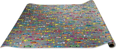 Jillson Roberts Gift Wrap for Birthdays, Anniversaries, Weddings and More, Racer, 8 Rolls 5 feet x 30 inches in Saudi Arabia