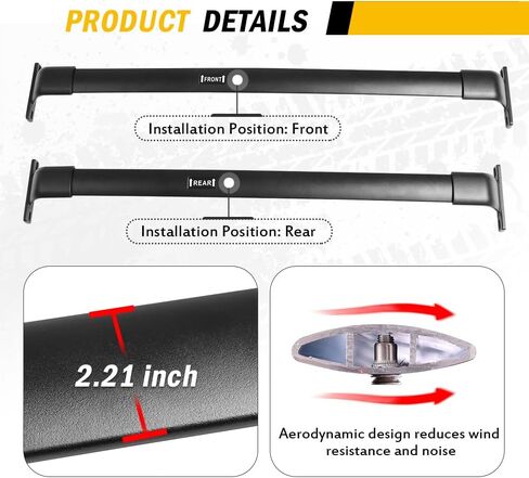 220lbs Cross Bar Roof Rack Fit for Honda CR-V CRV 2017-2022 with Flush ROOF Rails Cargo Bar Carrier Crossbar Rooftop Accessories in Kuwait