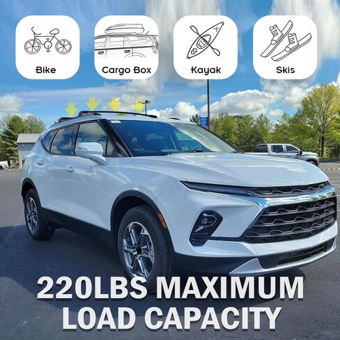 220lbs Cross Bar Roof Rack Fit for Honda CR-V CRV 2017-2022 with Flush ROOF Rails Cargo Bar Carrier Crossbar Rooftop Accessories in Kuwait