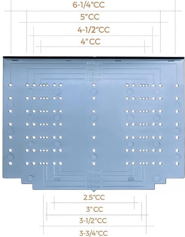 Ravinte Cabinet Door & Drawer Hardware Installation Template Kit Include Drill Bit Mounting Template for Cabinet Knob, Cabinet Pulls in Kuwait