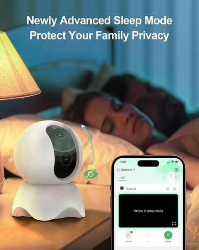 Security Camera, 1080P HD Dog Camera & Baby Monitor, 5/2.4GHz with Motion Detection，SD & Cloud Storage，Night Vision Pet & Baby Camera，Home Camera with Two Way Audio (White*1) in Saudi Arabia