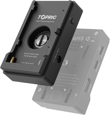 BC08 BP-A Type Battery Adapter Plate, PD 20W Input with LED Power Indicator, with D-TAP/USB-C/USB-A Output, Designed for BP-A30, BP-A60, BP-A90 Canon Battery in Kuwait