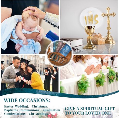 Gueevin Christian Gifts Set Bulk Bible Verse Mini Notepads Inspirational Ballpoints Silicone Wristband for Women Men Mothers Day Fathers Day(36 Sets) in Kuwait