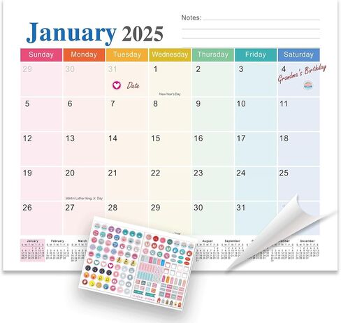 2025 التقويم المغناطيسي لتقويم الثلاجة 2025-26 من يناير 2015 - يونيو 2016 in Kuwait
