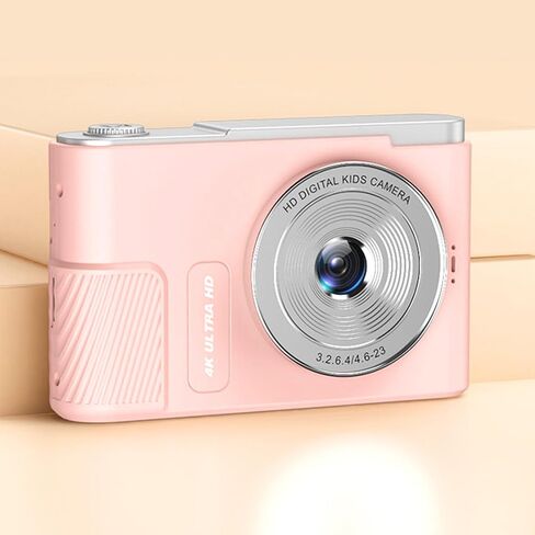 Digital Camera 4K,48MP 16x Digital Zoom 2.4 Inch Screen,Portable Compact Camera for Kids Students Vlog (Silver) in Kuwait