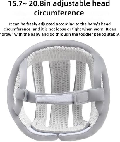 Baby Helmet for Crawling Walking – Soft and Lightweight Baby Head Protector with Adjustable Straps, 360° Protection for Toddlers, Cute Bunny Ears Design, Perfect Baby Fall Back Head Protector in Kuwait