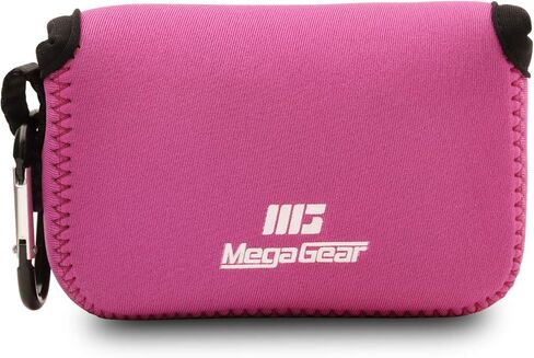 MegaGear 'Ultra Light' Neoprene Camera Case Bag with Carabiner for Canon PowerShot G7X, Canon PowerShot G7 X Mark II Cameras (Black) in Kuwait