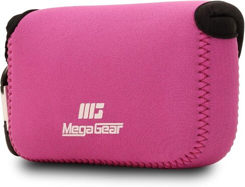 MegaGear 'Ultra Light' Neoprene Camera Case Bag with Carabiner for Canon PowerShot G7X, Canon PowerShot G7 X Mark II Cameras (Black) in Kuwait