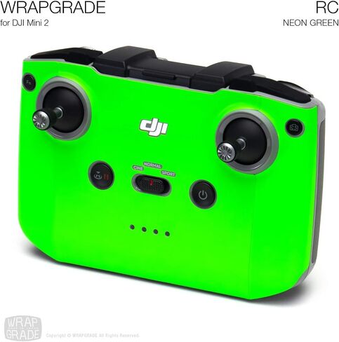 Wrapgrade Skin Sticker Set Compatible with DJI Mini 2 | Remote Controller (Caribbean Blue) in Saudi Arabia