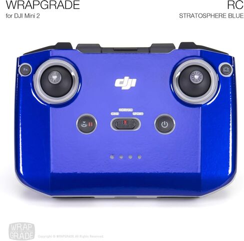Wrapgrade Skin Sticker Set Compatible with DJI Mini 2 | Remote Controller (Caribbean Blue) in Saudi Arabia