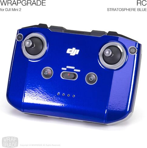 Wrapgrade Skin Sticker Set Compatible with DJI Mini 2 | Remote Controller (Caribbean Blue) in Saudi Arabia