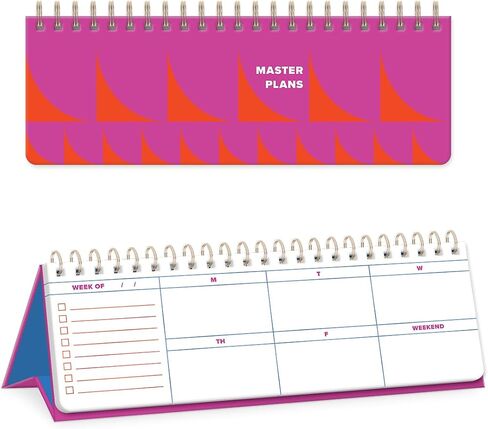 Punch Studio Molly & Rex Playful Patterns Clay Undated Planner (38218) in Saudi Arabia