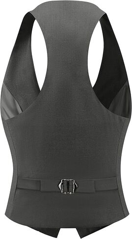 Foucome Womens Vest Fashion Casual Suit Vest Versatile Racerback Waistcoat Vest Tops for Women in Kuwait
