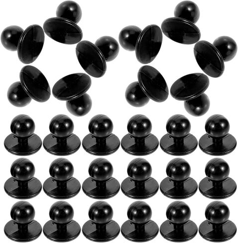 أزرار بدلة طاهي Kichvoe 100 PCS Ball Plastic Bassons Button Chef Coat Button Round Movable Jacket Chef Button For Chef Coat Moniform Chef Button White Plastic Chef Button in Saudi Arabia