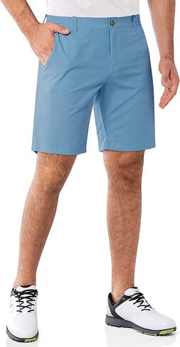 33,000ft Men's Golf Shorts 9" Dry Fit Stretch Golf Short UPF 50+ Lightweight Flat Front Golf Shorts with Pockets Grey in Kuwait