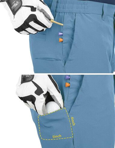 33,000ft Men's Golf Shorts 9" Dry Fit Stretch Golf Short UPF 50+ Lightweight Flat Front Golf Shorts with Pockets Grey in Kuwait