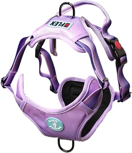 NeoFlex Dog Harness for Large Dogs - No Pull, Adjustable Harness with Handle - Ideal for Medium and Large Sized Dogs, All Breeds, Durable & Comfortable Dog Walking Vest - Purple - MD in Saudi Arabia