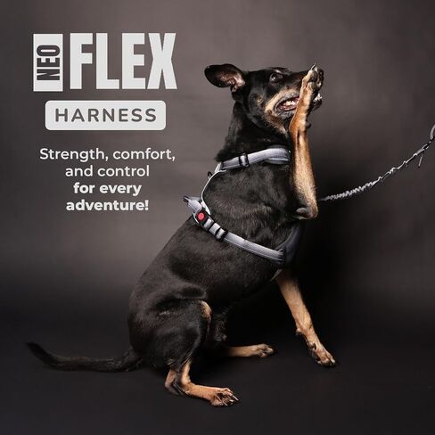 NeoFlex Dog Harness for Large Dogs - No Pull, Adjustable Harness with Handle - Ideal for Medium and Large Sized Dogs, All Breeds, Durable & Comfortable Dog Walking Vest - Purple - MD in Saudi Arabia