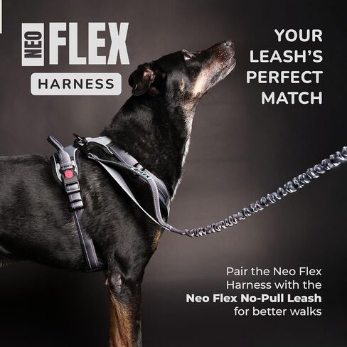 NeoFlex Dog Harness for Large Dogs - No Pull, Adjustable Harness with Handle - Ideal for Medium and Large Sized Dogs, All Breeds, Durable & Comfortable Dog Walking Vest - Purple - MD in Saudi Arabia