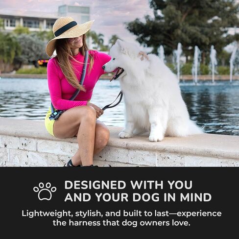NeoFlex Dog Harness for Large Dogs - No Pull, Adjustable Harness with Handle - Ideal for Medium and Large Sized Dogs, All Breeds, Durable & Comfortable Dog Walking Vest - Purple - MD in Saudi Arabia