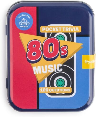لعبة Music Trivial Pursuit - مجموعة ألعاب البطاقات الممتعة والصعبة في العقد الأول من القرن الحادي والعشرين مكونة من 60 بطاقة مع 120 سؤالًا - ألعاب الجيب سهلة اللعب للبالغين والمراهقين in Saudi Arabia
