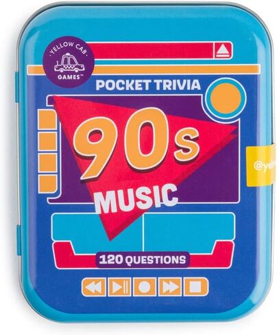 لعبة Music Trivial Pursuit - مجموعة ألعاب البطاقات الممتعة والصعبة في العقد الأول من القرن الحادي والعشرين مكونة من 60 بطاقة مع 120 سؤالًا - ألعاب الجيب سهلة اللعب للبالغين والمراهقين in Saudi Arabia