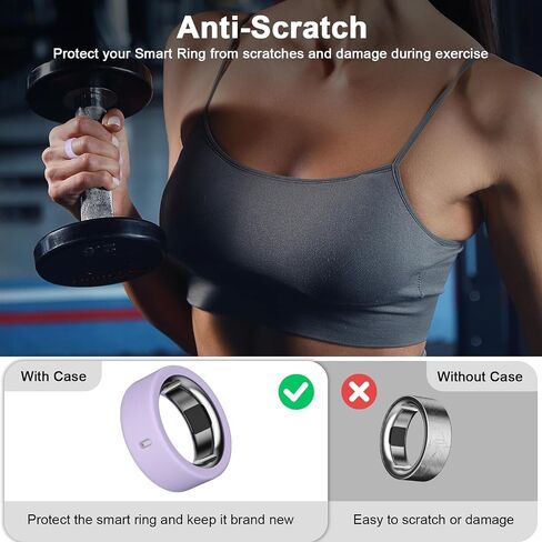 12 Pack Ring Cover Compatible with Oura Ring Gen 4/4 Ceramic, Oura Ring Gen 3 Horizon/Heritage, Support Charging with Cover on, Anti-Scratch Elastic Silicone Ring Protector for Men Women Working Out in Kuwait