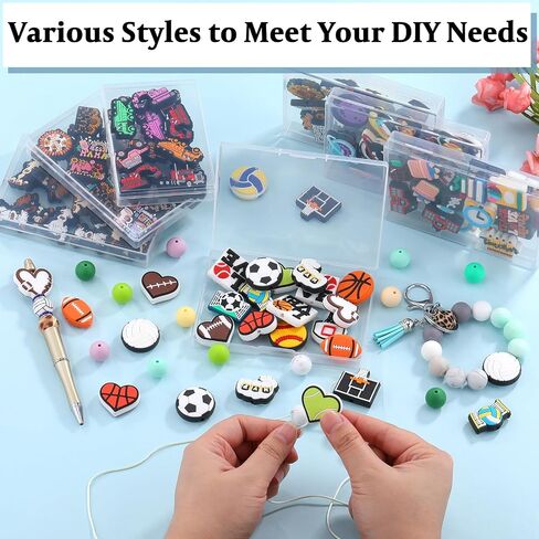 20 Pcs Cartoon Silicone Beads Cute Focal Beads Patterned Silicone Beads Silicone Beads for Pens for Bracelet Jewelry Pendants DIY Handicrafts（Engineering Vehicle Theme） in Saudi Arabia