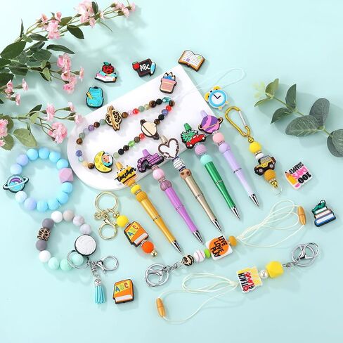 20 Pcs Cartoon Silicone Beads Cute Focal Beads Patterned Silicone Beads Silicone Beads for Pens for Bracelet Jewelry Pendants DIY Handicrafts（Engineering Vehicle Theme） in Saudi Arabia