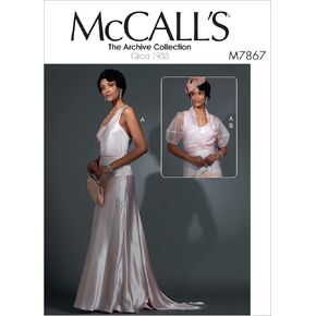 McCall's The Archive Collection Women's Wy Wy Wy Women و Counter Contter ، أحجام من 6 إلى 14 نمط خياطة
