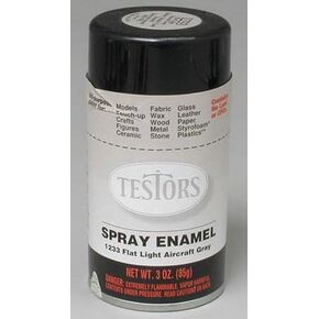 Testors Testors Enamel Flat Light Aircraft Gray Spray