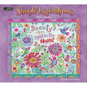 Lang ، Simple Inspirations 2026 Wall Calendar by Debi Hron