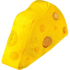 لعبة Pawty Cheese Plush مع Squeaker - لعبة الكلب الفريدة اللطيفة - هدية لعيد ميلاد الكلب - لعبة تفاعلية مع فتحة علاجية للإثراء العقلي - منظف أسنان الجرو - مضغ لعبة الكلب الصغير إلى المتوسط