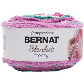 Spinrite (6910) Spinrite breezy hearny-pink bernat بطانية Extra Velveteal ، multi/varg
