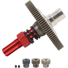 Slipper Gear Set, 91T Slipper Gear Set Differential Upgrade Parts Metal Gear Assembly Weihnachten for Arrma Senton 1:10 RC Cars Car Model Parts (Red)