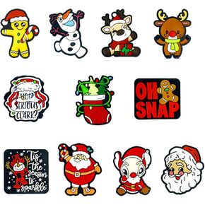 19Pcs Silicone Focal Beads Christmas Focal Beads Silicone Xmas Theme for Pens Keychains DIY Jewelry Making(Mixed 19Designs Focal Beads)